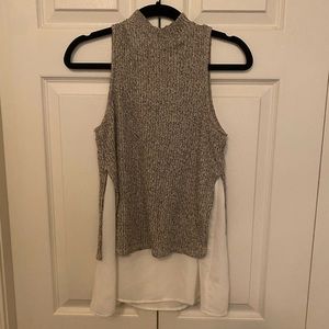 Bar III mock neck tank